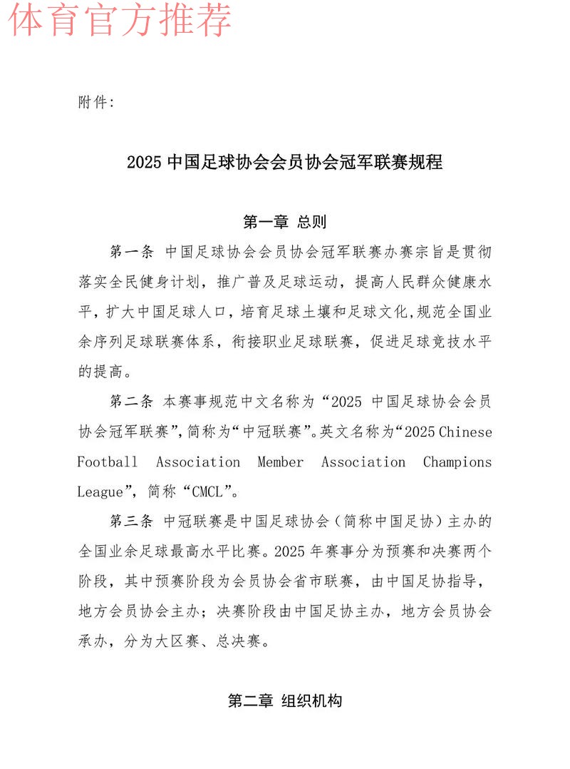 第十届中国足球协会第二次会员大会审议《中国足球协会章程》(修正案)